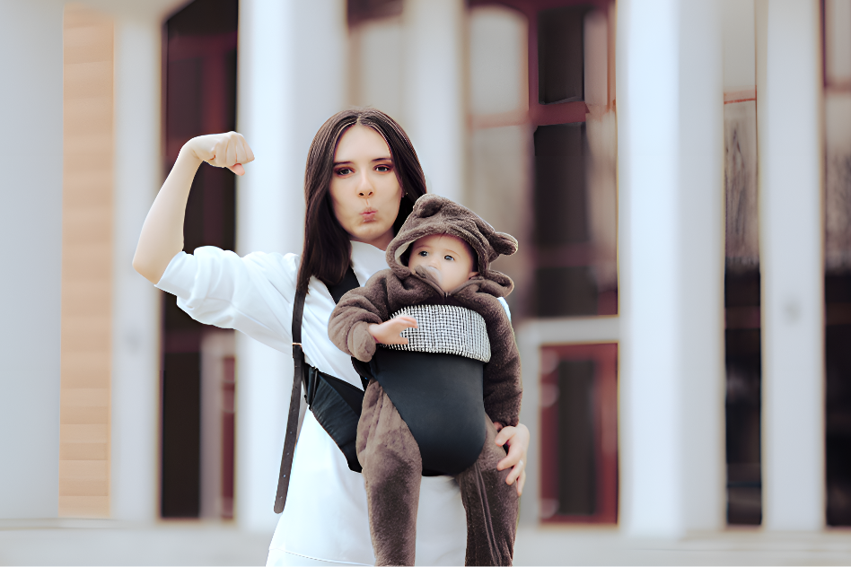 Porte-bébé maman bébé
