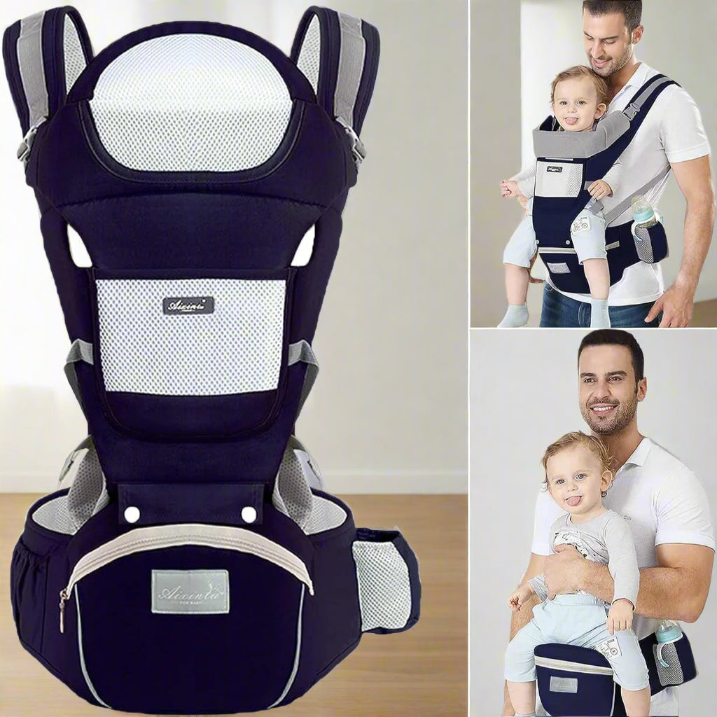 Porte bebe SmartCarrier™ bleu bébé papa