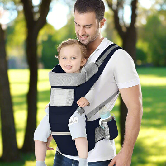 Porte bebe SmartCarrier™ bleu papa bébé parc