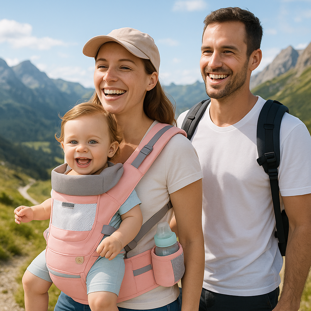 Porte bebe SmartCarrier™ rose montagne