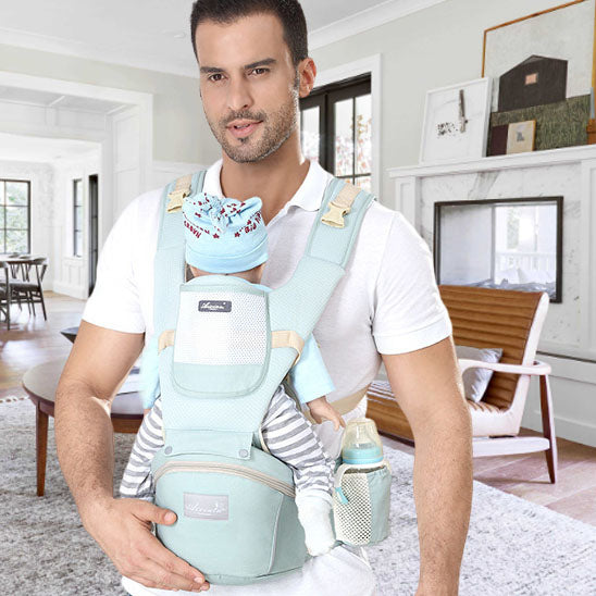 Porte bebe SmartCarrier™ vert bébé papa