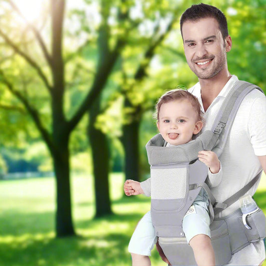 Porte bebe SmartCarrier™ gris papa bébé parc