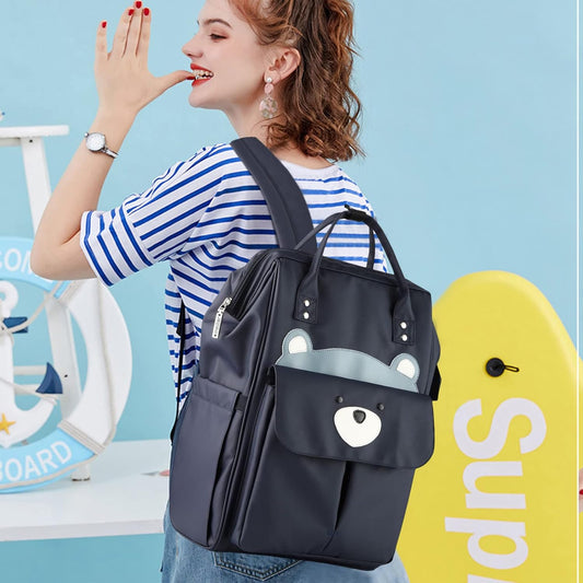 Sac a dos a langer NappyTravel™ noir maman