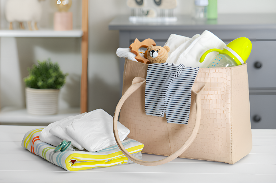 Sac à langer couche tétine couverture