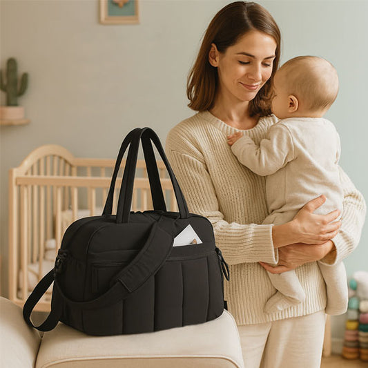 Sac a langer JetTravel™ noir bébé maman
