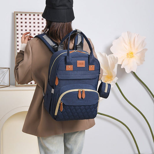 Sac à langer SunshineTravel bleu maman