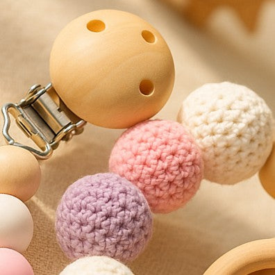 Attache tetine SoothingBaby™ mauve bracelet