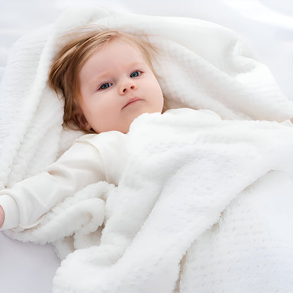 Couverture Bébé DoudouConfort™ blanche bébé