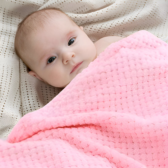 Couverture Bébé DoudouConfort™ rose bébé