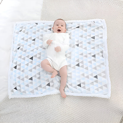 Couverture Bebe DoudouNuit™ bleu gris noir