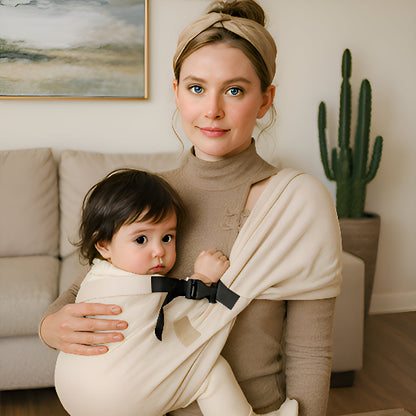 Écharpe de portage BabyBond™ bébé maman salon arbre