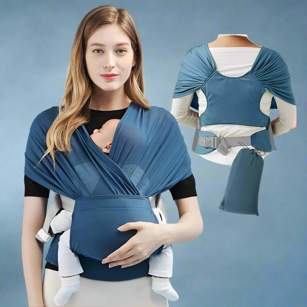 Echarpe de portage LovelyMom™ bleu