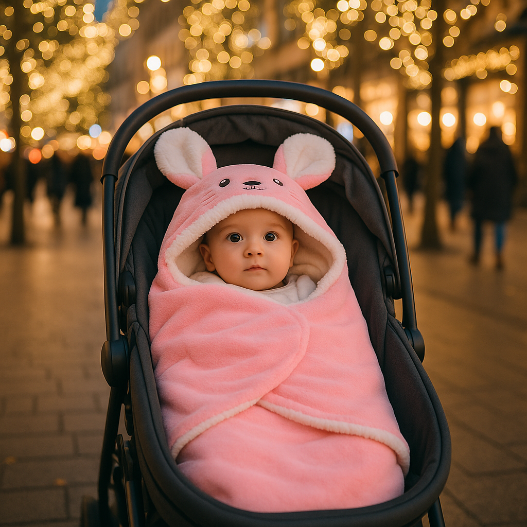 Nid d'Ange CozyAngel™ Rose lapin