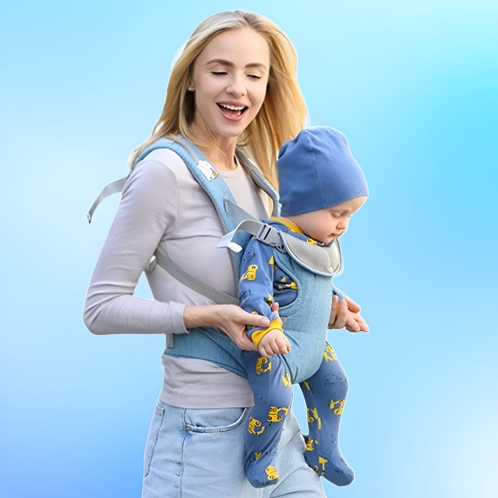 Porte bébé HappyBearer™ bleu