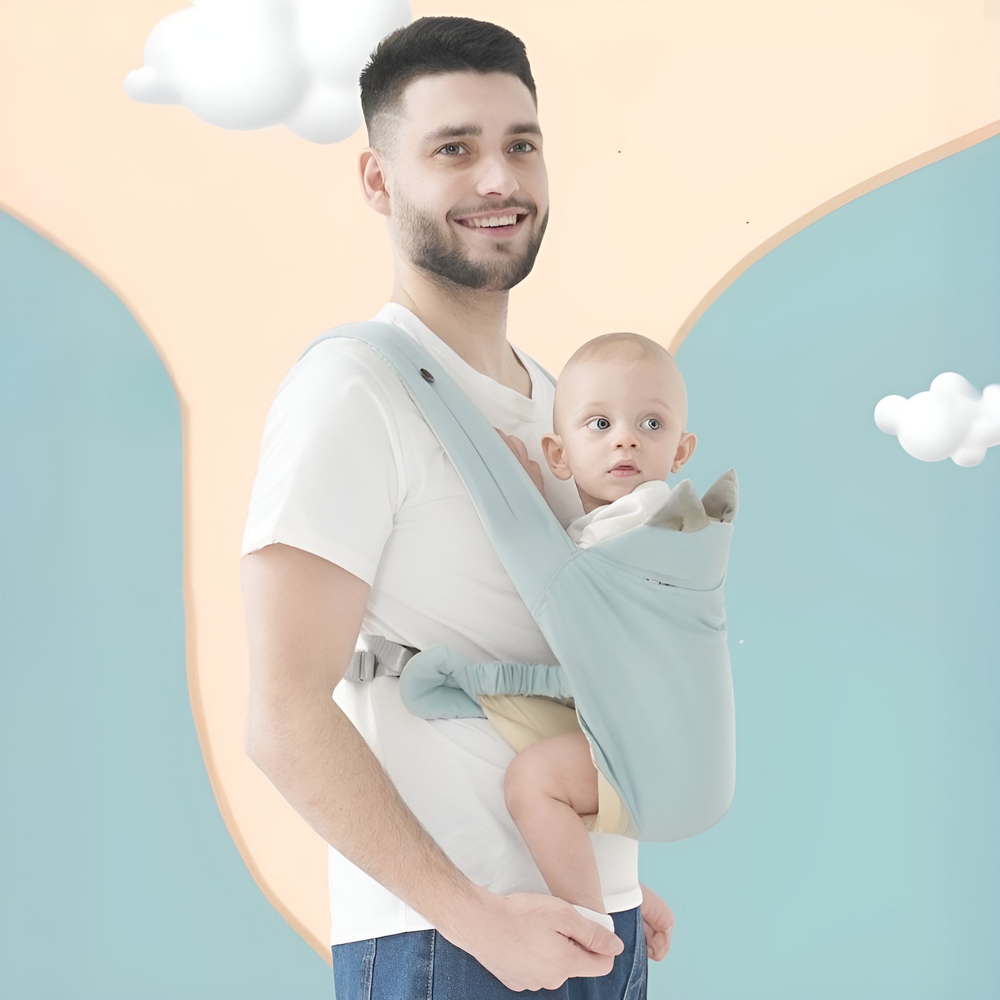 Porte bébé HappySmile™ vert