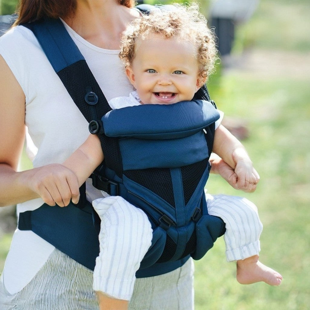 Porte bébé phusiologique NiceTrip™ bleu