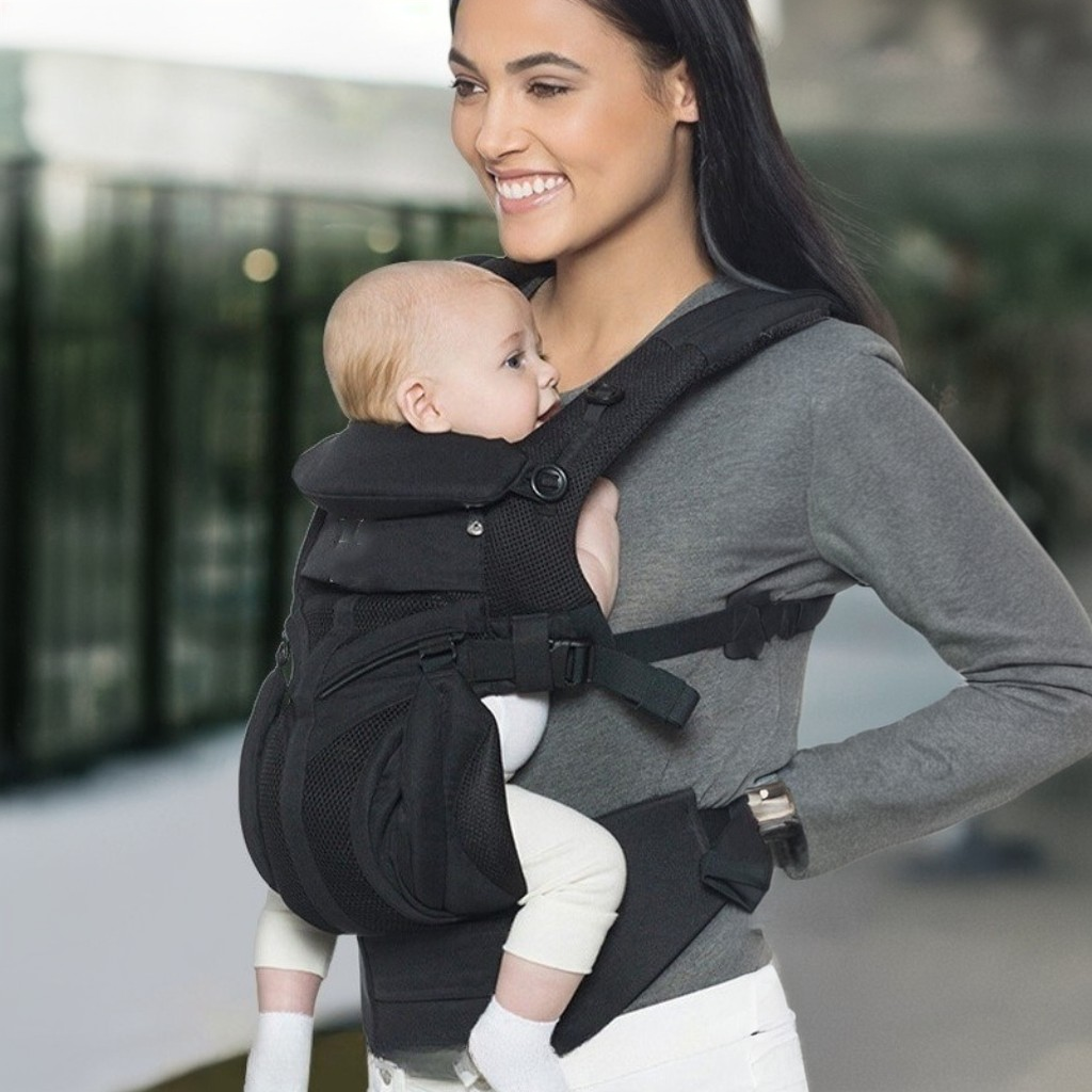 Porte bébé phusiologique NiceTrip™ noir