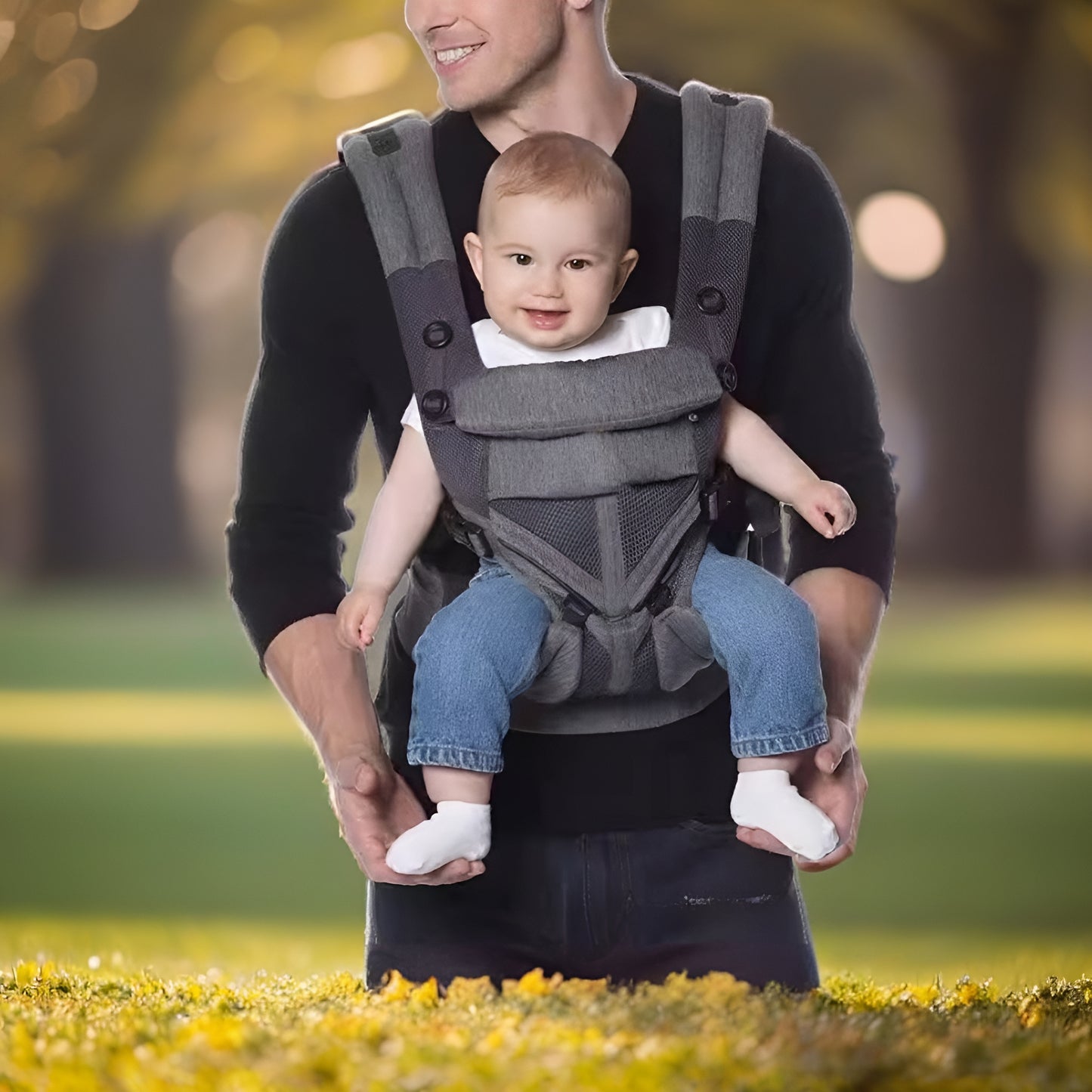 Porte bébé phusiologique NiceTrip™ noir