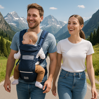 Porte bebe SmartCarrier™ bleu montagne