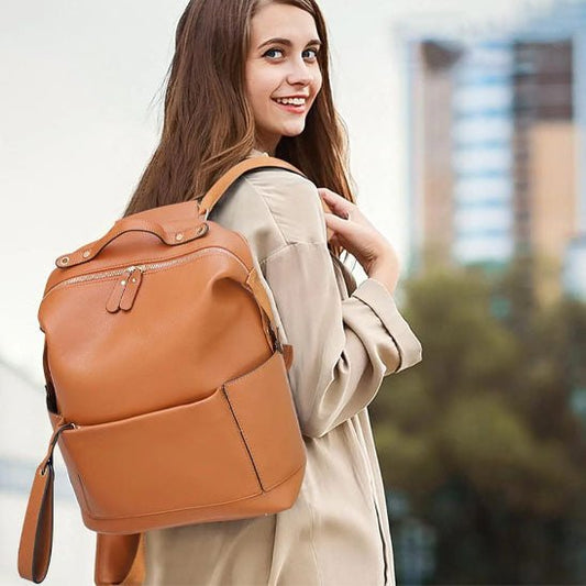 Sac à dos à langer FashionTravel brun maman