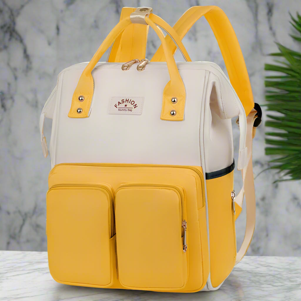 Sac a dos a langer FashionTravel jaune