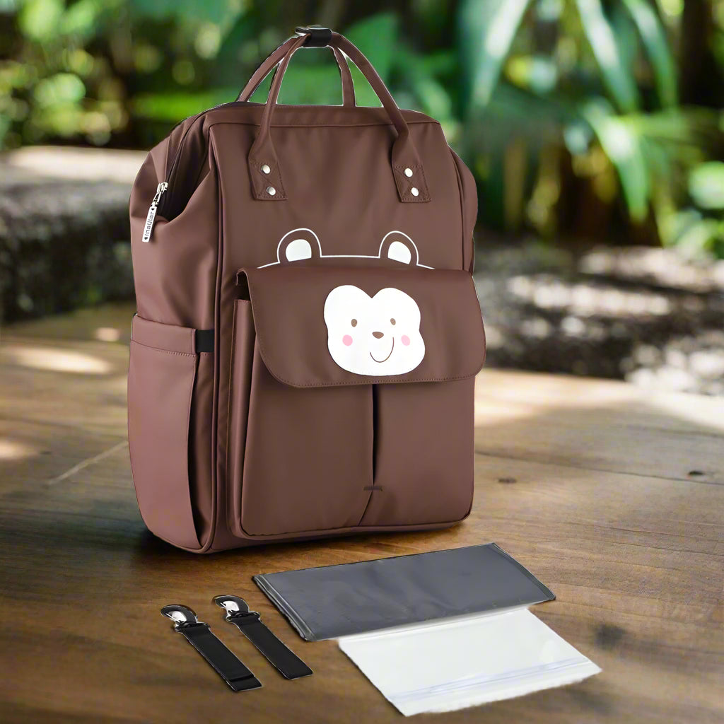 Sac a dos a langer NappyTravel™ brun