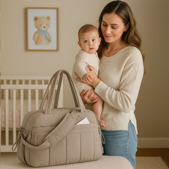 Sac a langer JetTravel™ Kaki bébé maman